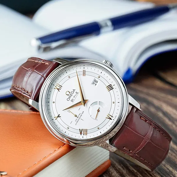 Đồng Hồ Nam Omega Prestige Co‑Axial Power Reserve 424.13.40.21.02.002 Màu Nâu Trắng - Đồng hồ - Vua Hàng Hiệu