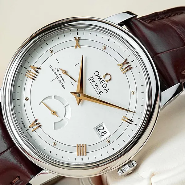 Đồng Hồ Nam Omega Prestige Co‑Axial Power Reserve 424.13.40.21.02.002 Màu Nâu Trắng - Đồng hồ - Vua Hàng Hiệu