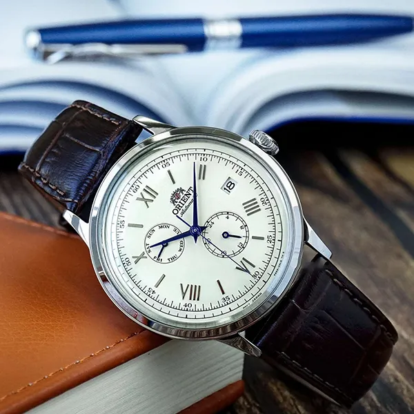 Đồng Hồ Nam Orient Bambino RA-AK0702Y10B (RA-AK0702Y) (RA-AK0702Y30B) Màu Nâu Vàng