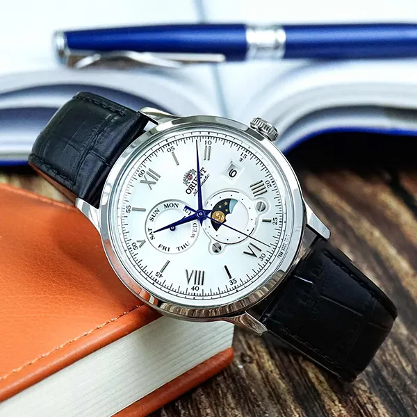 Đồng Hồ Nam Orient Classic Sun And Moon RA-AK0802S10B (RA-AK0802S30B) Màu Đen Trắng - Đồng hồ - Vua Hàng Hiệu