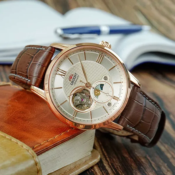 Đồng Hồ Nam Orient Gen 4 2021 Sun And Moon Watch RA-AS0009S10B (RA-AS0009S30B) Màu Nâu - Đồng hồ - Vua Hàng Hiệu