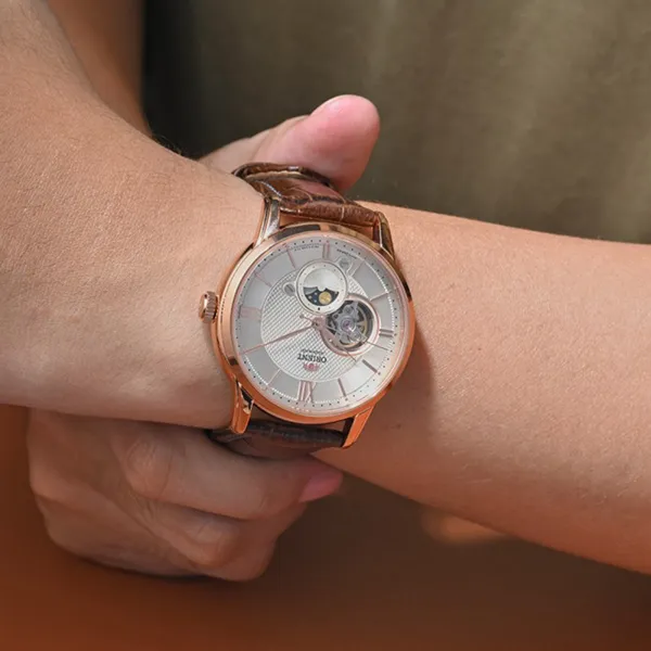 Đồng Hồ Nam Orient Gen 4 2021 Sun And Moon Watch RA-AS0009S10B (RA-AS0009S30B) Màu Nâu - Đồng hồ - Vua Hàng Hiệu