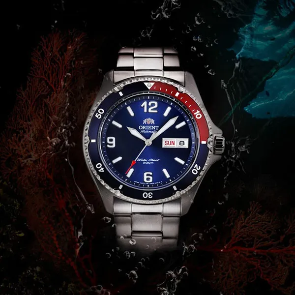 Đồng Hồ Nam Orient Mako FAA02009D9 (TAA02009D9) Màu Xanh Bạc