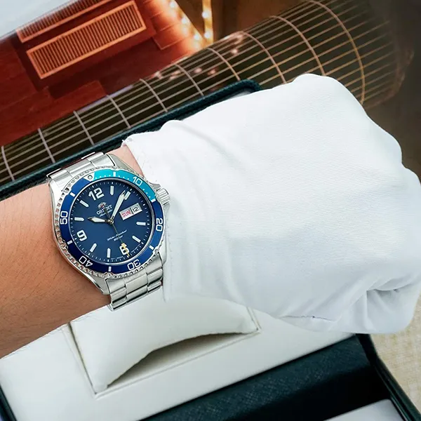 Đồng Hồ Nam Orient Mako RA-AA0818L19B (RA-AA0818L39B) Màu Bạc Xanh