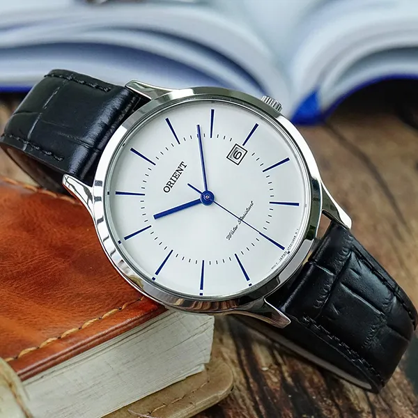 Đồng Hồ Nam Orient Quartz Watch RF-QD0006S10B-BHQT Màu Đen/Trắng
