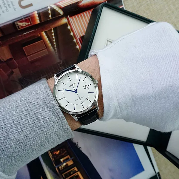 Đồng Hồ Nam Orient Quartz Watch RF-QD0006S10B-BHQT Màu Đen/Trắng