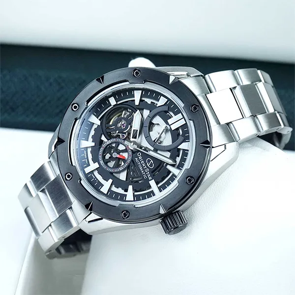 Đồng Hồ Nam Orient Star Avant Garde Skeleton RK-AV0A01B Màu Bạc Đen