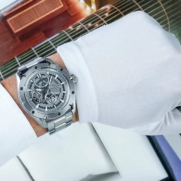 Đồng Hồ Nam Orient Star Avant Garde Skeleton RK-AV0A02S (RE-AV0A02S00B) Màu Bạc
