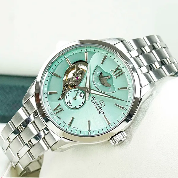 Đồng Hồ Nam Orient Star Layered Skeleton RE-AV0B11E00B Màu Xanh Bạc