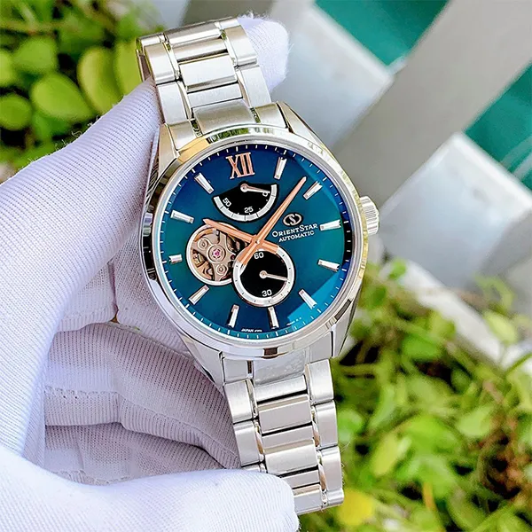 Đồng Hồ Nam Orient Star M34 F7 Semi Skeleton Limited RK-BY0001A (RKBY0001A) Màu Bạc Xanh