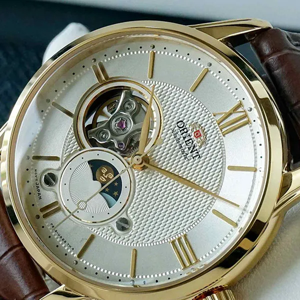 Đồng Hồ Nam Orient Sun And Moon Gen 4 2021 RA-AS0010S10B (RA-AS0010S30B) Watch Màu Nâu - Vàng - Đồng hồ - Vua Hàng Hiệu