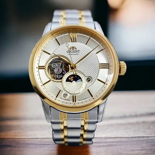 Đồng Hồ Nam Orient Sun And Moon Gen 4 RA-AS0007S10B (RA-AS0007S30B)(RA-AS0007S00C) Màu Vàng Phối Bạc - Đồng hồ - Vua Hàng Hiệu