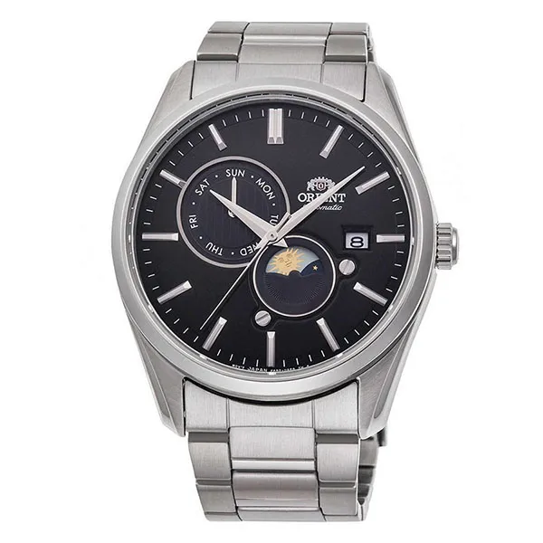 Đồng Hồ Nam Orient Sun And Moon Gen 5 Bản 2021 RA-AK0307B10B (RA-AK0307B30B) Watch Màu Đen - Bạc