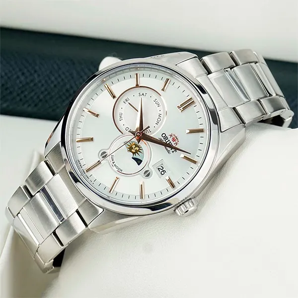 Đồng Hồ Nam Orient Sun And Moon Gen 5 RN-AK0301S Màu Bạc - Đồng hồ - Vua Hàng Hiệu