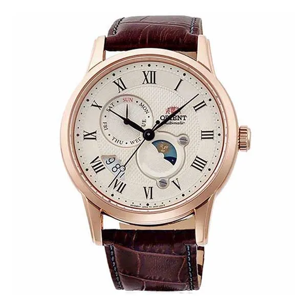 Đồng Hồ Nam Orient Sun And Moon RA-AK0007S10B (RA-AK0007S30B) Màu Nâu - Trắng - Đồng hồ - Vua Hàng Hiệu