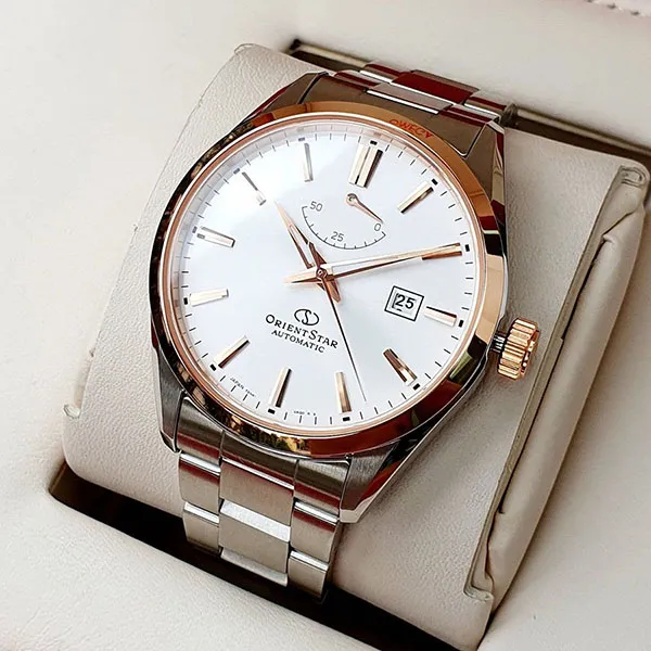 Đồng Hồ Nam Orient Watch RE-AU0401S00B (Orient Star RE-AU0401S00B) Màu Bạc - Vàng Hồng