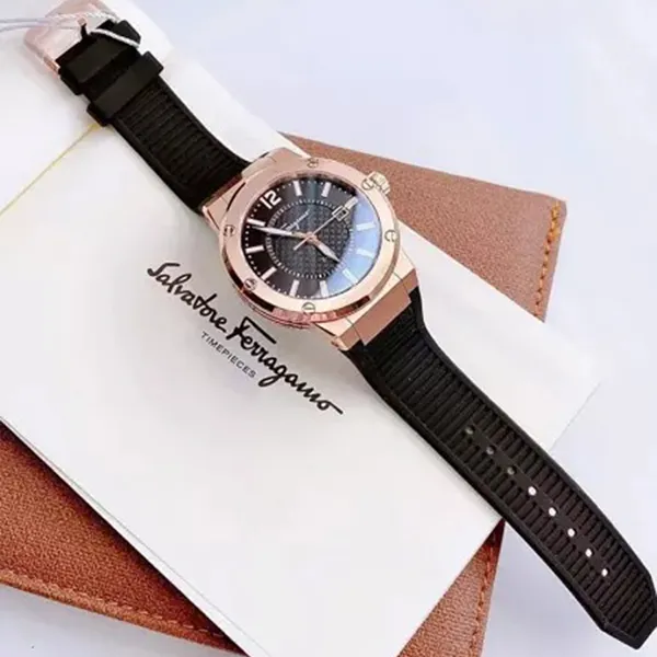 Đồng Hồ Nam Salvatore Ferragamo F80 SFHY02522 Màu Đen - Vàng Hồng - Đồng hồ - Vua Hàng Hiệu