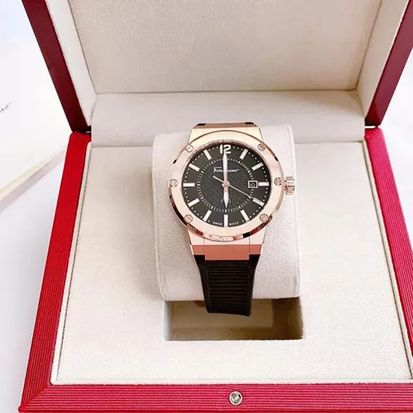 Đồng Hồ Nam Salvatore Ferragamo F80 SFHY02522 Màu Đen - Vàng Hồng - Đồng hồ - Vua Hàng Hiệu