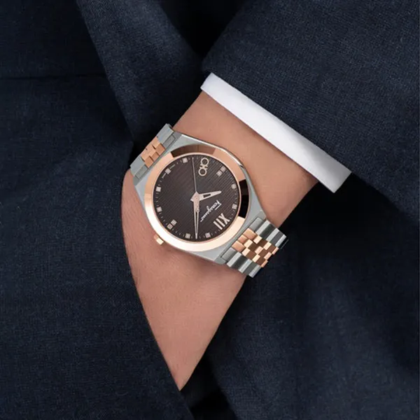 Đồng Hồ Nam Salvatore Ferragamo Vega New Diamond Watch SFKI00423 Màu Demi Mặt Nâu