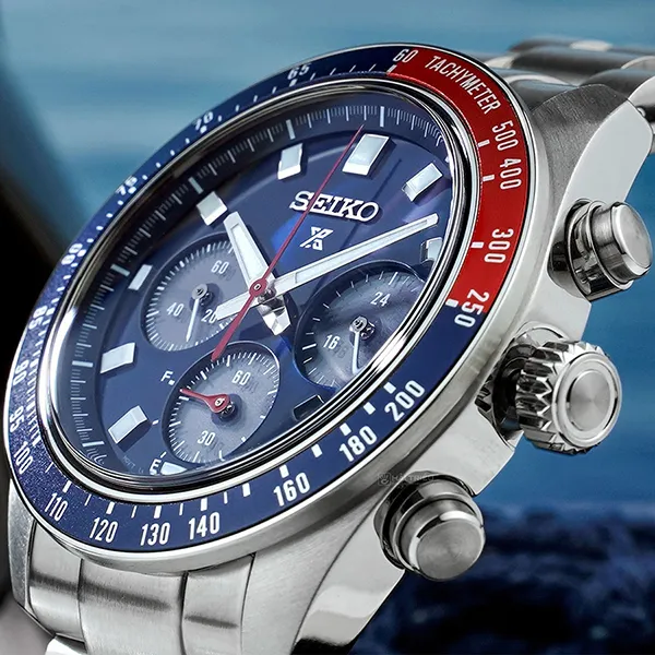 Đồng Hồ Nam Seiko Solar Prospex Watch SSC913P1 Màu Xanh - Bạc