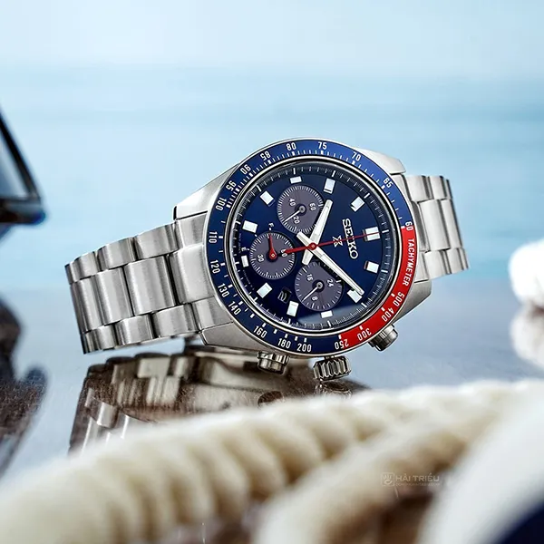 Đồng Hồ Nam Seiko Solar Prospex Watch SSC913P1 Màu Xanh - Bạc