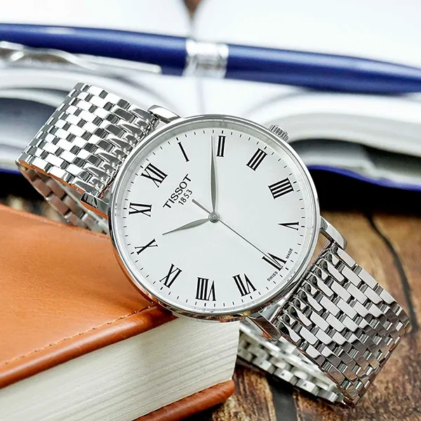 Đồng Hồ Nam Tissot Everytime T143.410.11.033.00 (T1434101103300) Màu Bạc Trắng - Đồng hồ - Vua Hàng Hiệu