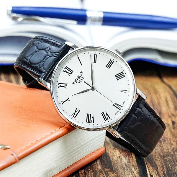 Đồng Hồ Nam Tissot Everytime T143.410.16.033.00 (T1434101603300) Màu Bạc Đen