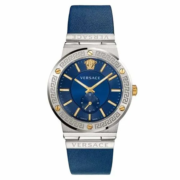 Đồng Hồ Nam Versace Greca Logo VEVI00120 Màu Xanh Bạc