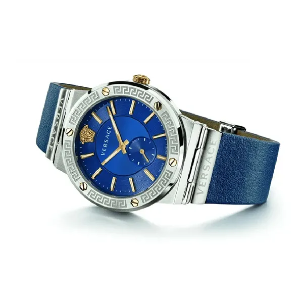 Đồng Hồ Nam Versace Greca Logo VEVI00120 Màu Xanh Bạc