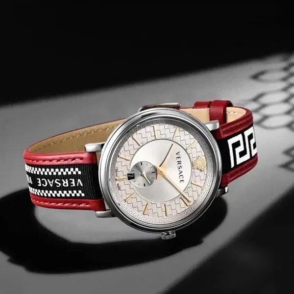 Đồng Hồ Nam Versace V-Circle Quartz VEBQ01319 Màu Đỏ Đen - Đồng hồ - Vua Hàng Hiệu