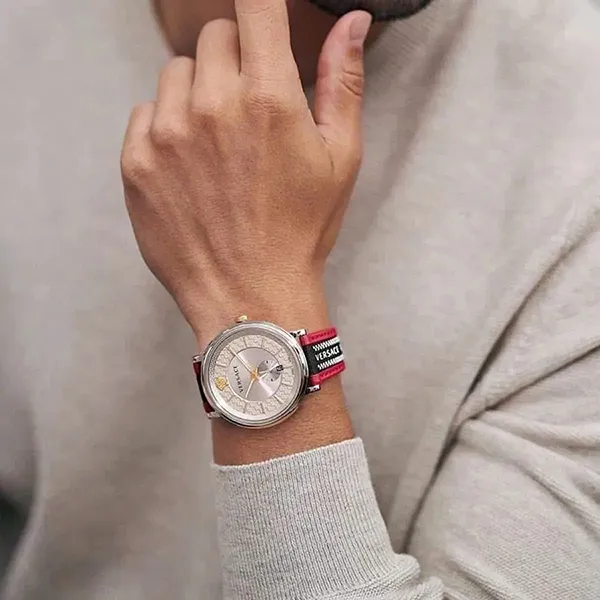 Đồng Hồ Nam Versace V-Circle Quartz VEBQ01319 Màu Đỏ Đen - Đồng hồ - Vua Hàng Hiệu