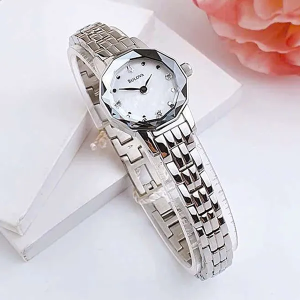 Đồng Hồ Nữ Bulova Diamond Collection Watch 96P129 Màu Bạc - Đồng hồ - Vua Hàng Hiệu