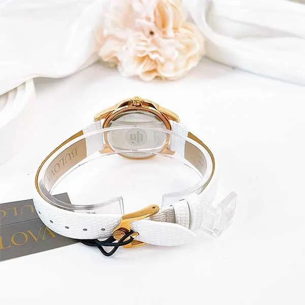 Đồng Hồ Nữ Bulova Quartz 98P119 Màu Trắng - Vàng - Đồng hồ - Vua Hàng Hiệu