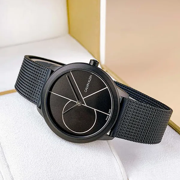 Đồng Hồ Nữ Calvin Klein CK Minimal Black Dial Watch K3M5245X Màu Đen