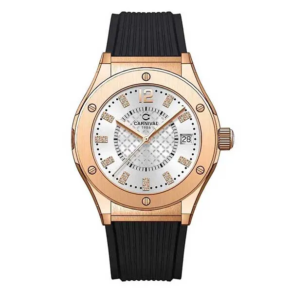 Đồng Hồ Nữ Carnival 8173L-VH-DCS-T Màu Trắng Đen - Đồng hồ - Vua Hàng Hiệu