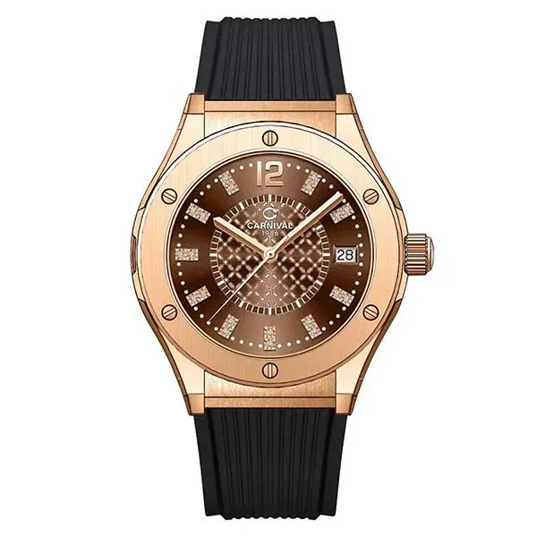 Đồng Hồ Nữ Carnival 8173L-VH-DCSD-N Màu Nâu - Vàng - Đồng hồ - Vua Hàng Hiệu