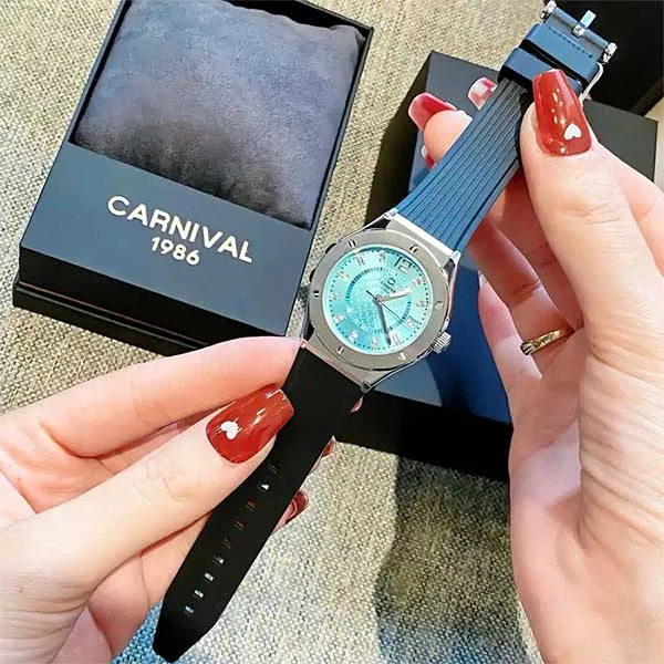 Đồng Hồ Nữ Carnival 8173L-VT-DCS-XT Màu Xanh Đen - Đồng hồ - Vua Hàng Hiệu