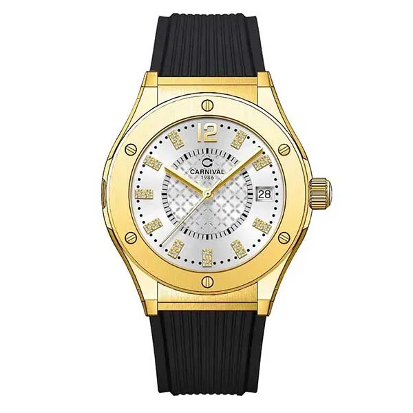 Đồng Hồ Nữ Carnival 8173L-VV-DCS-T Màu Vàng Đen - Đồng hồ - Vua Hàng Hiệu