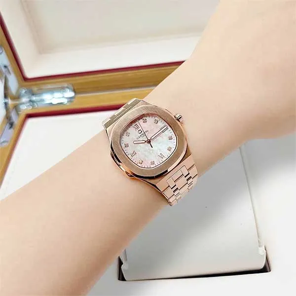 Đồng Hồ Nữ Carnival Quartz Màu Vàng Hồng