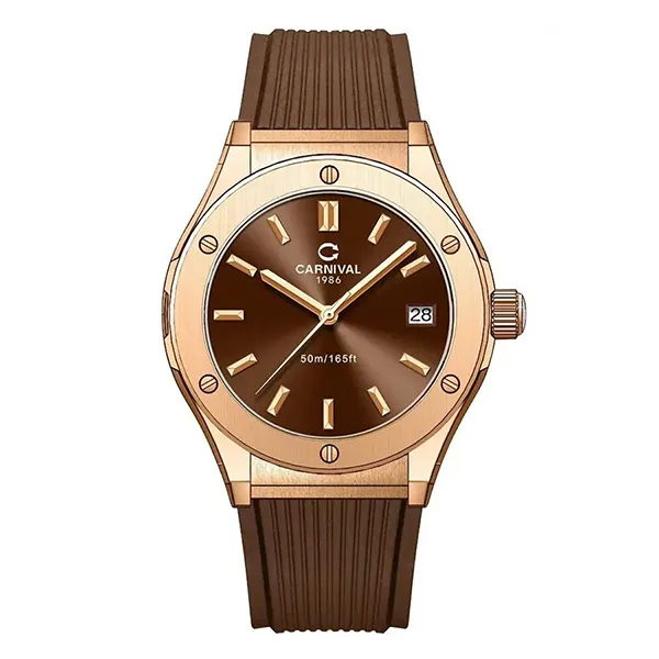 Đồng Hồ Nữ Carnival Quartz Watch 8168L-VH-DCS-N Màu Nâu - Đồng hồ - Vua Hàng Hiệu