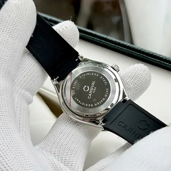 Đồng Hồ Nữ Carnival Quartz Watch 8168L-VT-DCS-T Màu Đen/Trắng