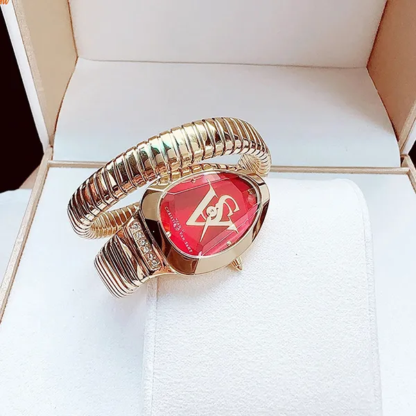 Đồng Hồ Nữ Christian Van Sant Naga Watch CV0873 Vàng/Đỏ (Tặng Kèm Vòng Tay)