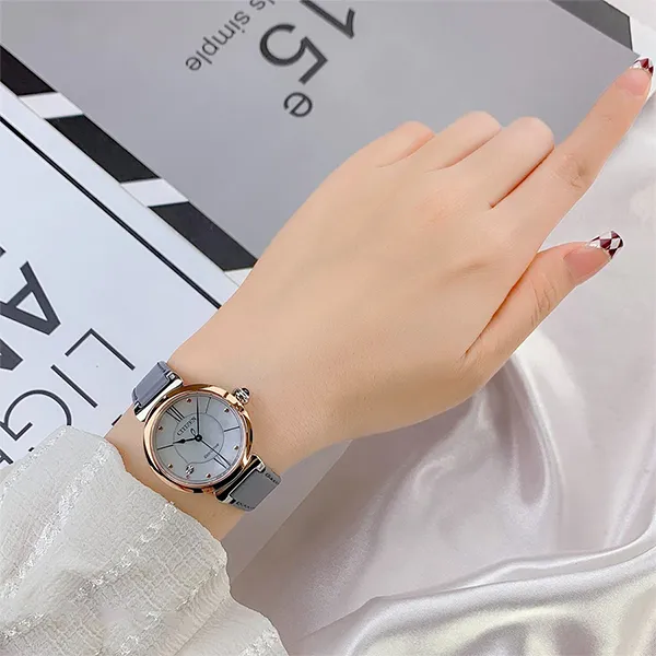 Đồng Hồ Nữ Citizen Eco-Drive EM1074-15D Màu Xám Vàng Hồng