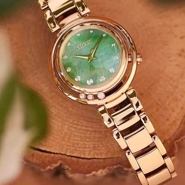 Đồng Hồ Nữ Citizen Eco-Drive EM1113-82Y ( EM111382Y ) Màu Xanh Vàng