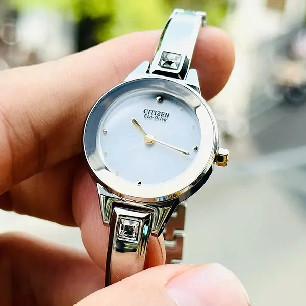 Đồng Hồ Nữ Citizen Eco-Drive EX1324-53A Màu Bạc Trắng