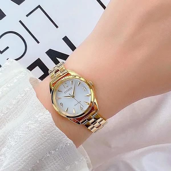 Đồng Hồ Nữ Citizen Eco-Drive Watch EM0682-74A Màu Vàng Gold