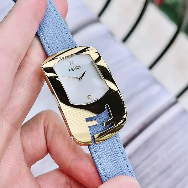 Đồng Hồ Nữ Fendi Chameleon F300434532 Màu Xanh Vàng