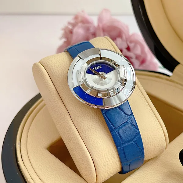 Đồng Hồ Nữ Fendi Policromia Diamond F500023531 Màu Xanh Bạc - Đồng hồ - Vua Hàng Hiệu