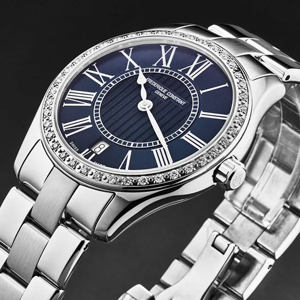 Đồng Hồ Nữ Frederique Constant Classics Women's Watch FC220MN3BD6B Màu Bạc Xanh - Đồng hồ - Vua Hàng Hiệu