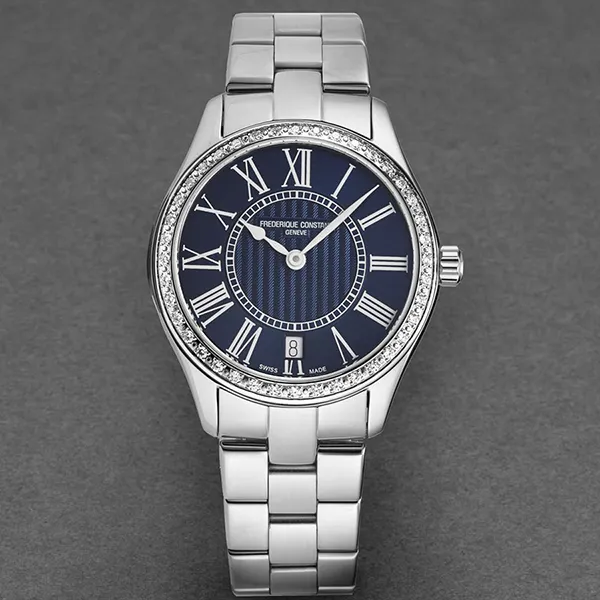 Đồng Hồ Nữ Frederique Constant Classics Women's Watch FC220MN3BD6B Màu Bạc Xanh - Đồng hồ - Vua Hàng Hiệu
